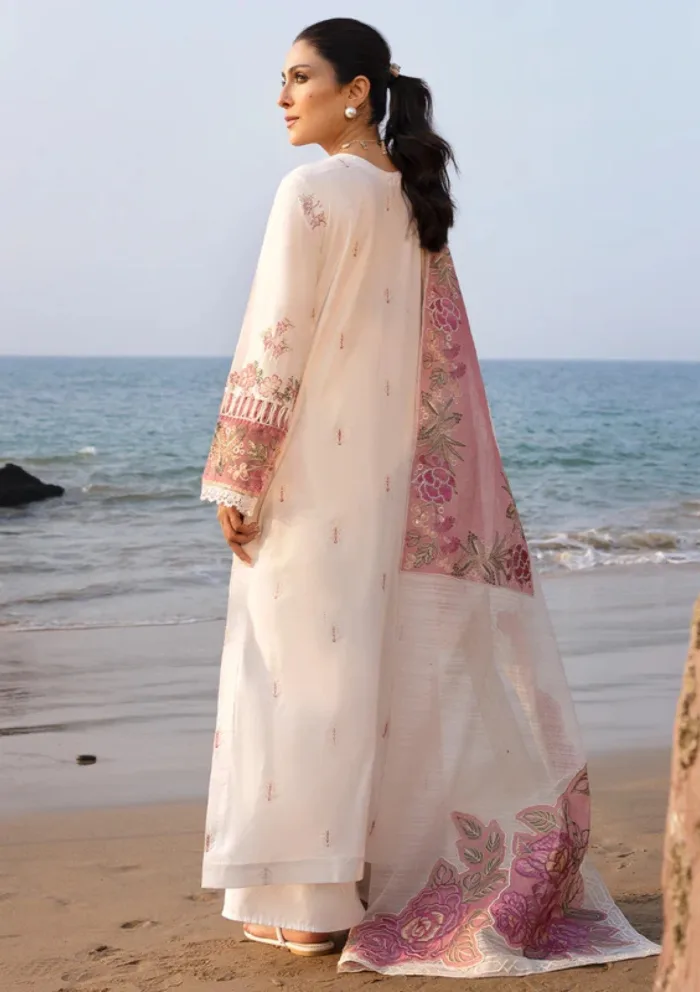Mahnur D 09 Magnolia Sirene Luxury 25 Lawn Collection - Image 2