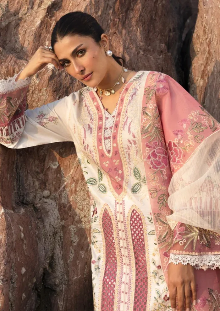 Mahnur D 09 Magnolia Sirene Luxury 25 Lawn Collection - Image 4