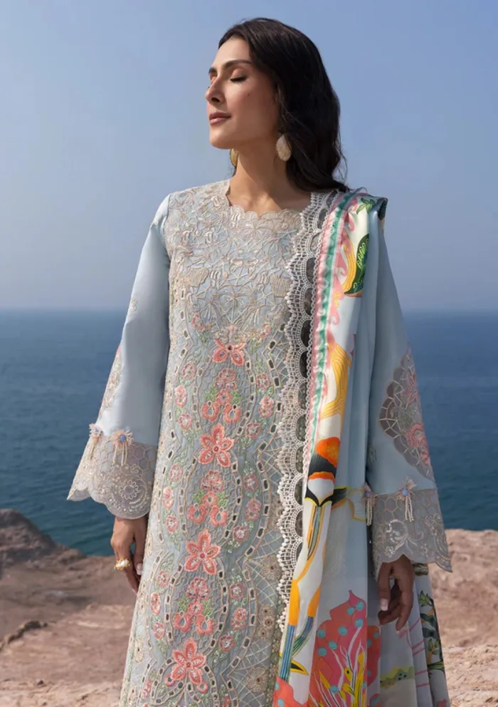 Mahnur D 10 Luna Sirene Luxury 25 Lawn Collection - Image 4