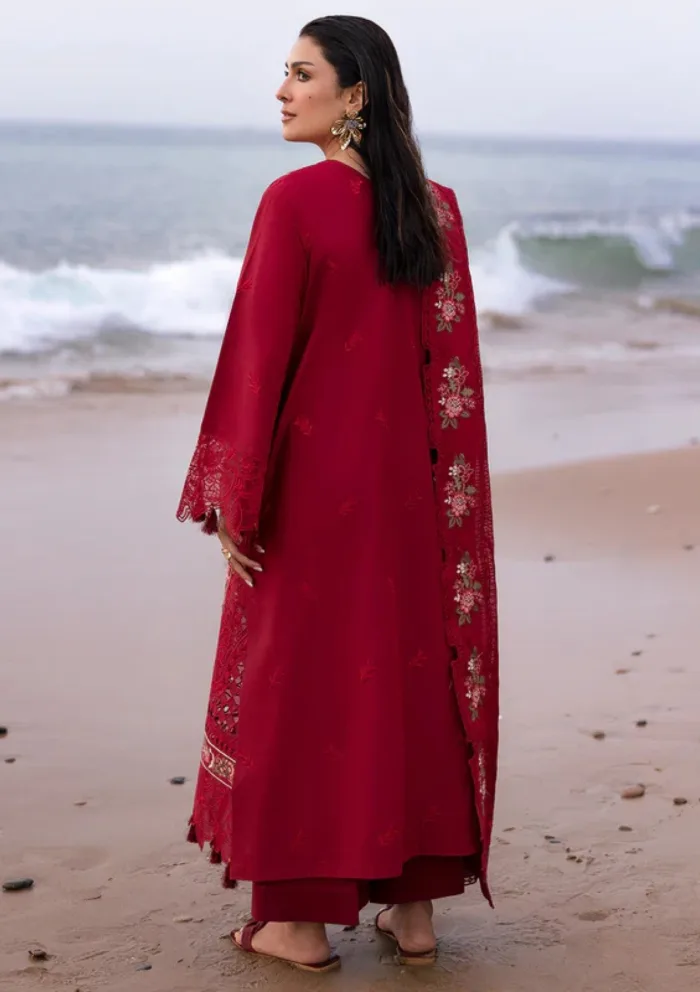 Mahnur D 2A Scarlett Sirene Luxury 25 Lawn Collection - Image 2