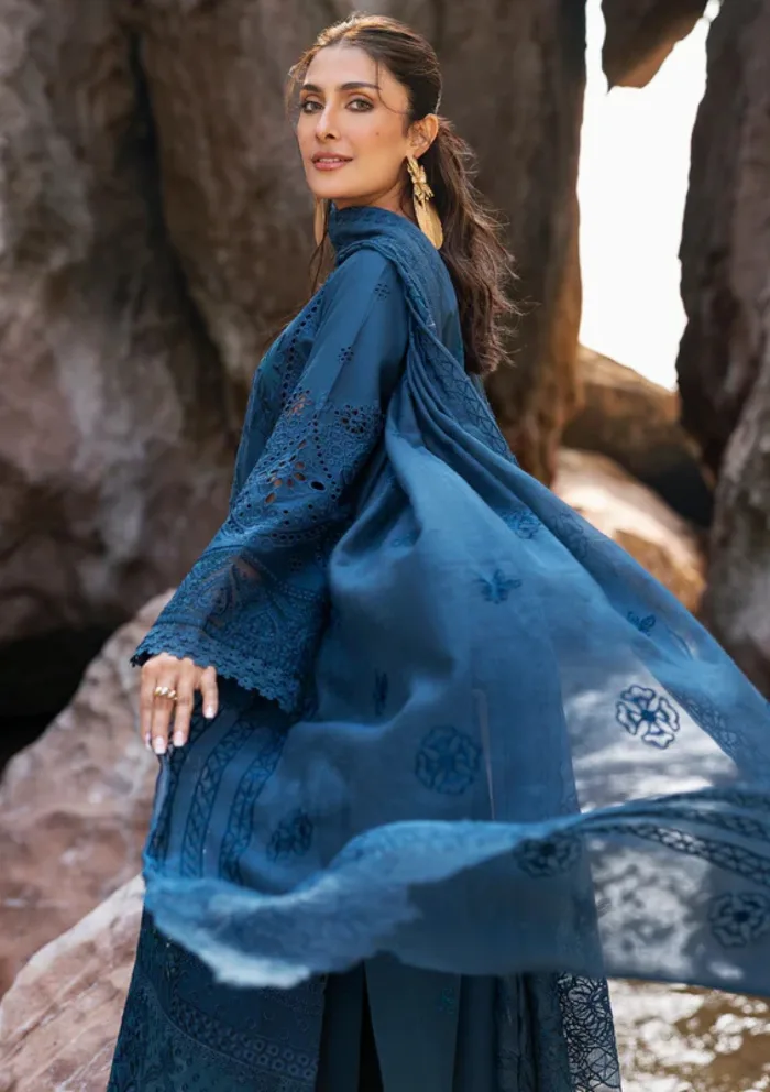 Mahnur D 3A Iris Sirene Luxury 25 Lawn Collection - Image 3