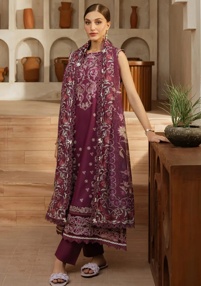 Mahnur IZNA Florence Luxury 25 Lawn Collection - Image 4
