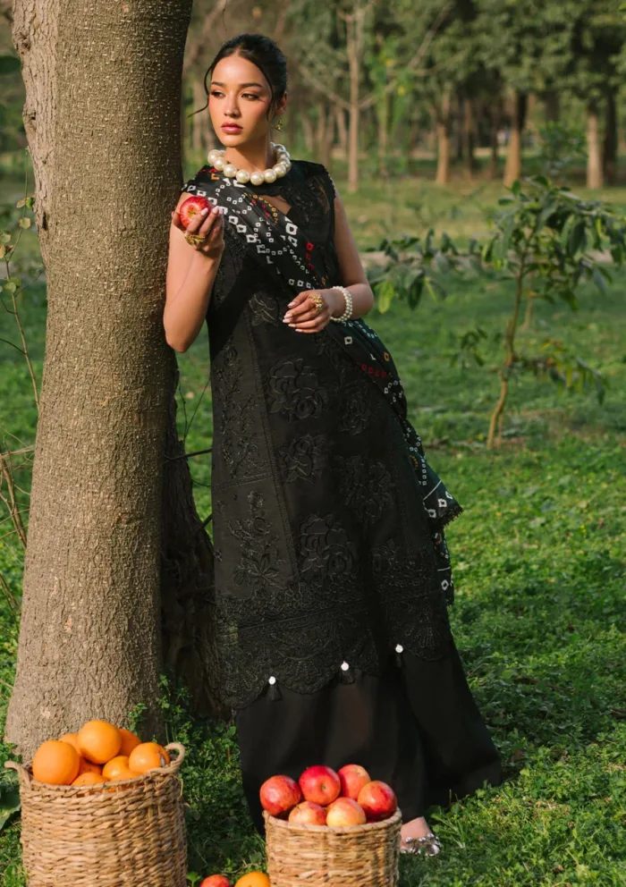 Mahnur Luxury 25 D 01 A Zoe Dahlia Lawn Collection - Image 4