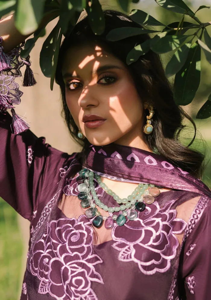Mahnur Luxury 25 D 01 B Lea Dahlia Lawn Collection - Image 2