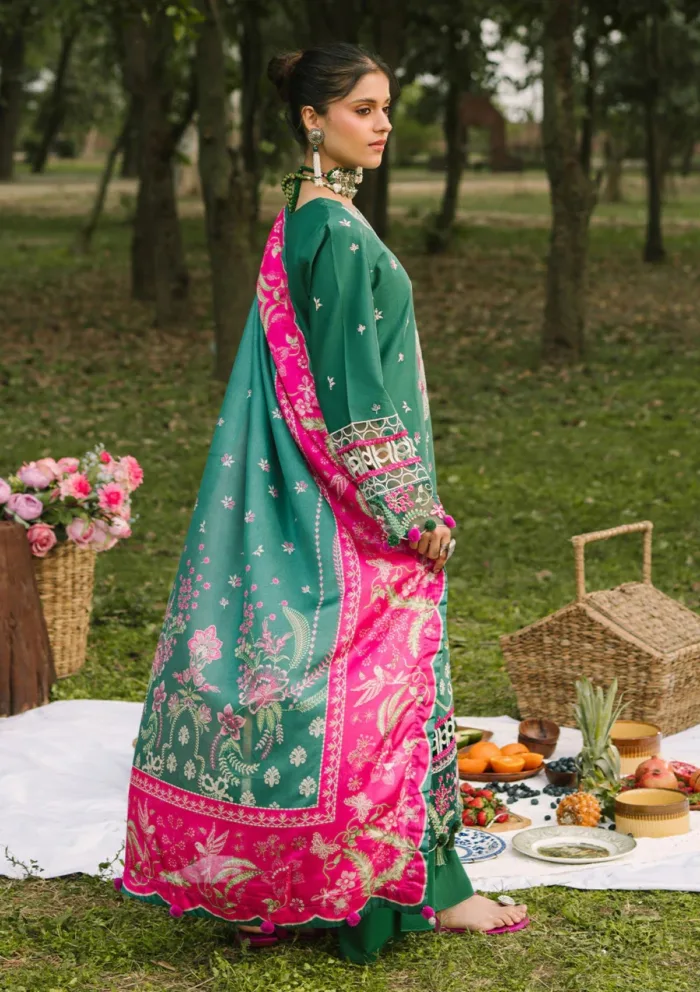 Mahnur Luxury 25 D 02 A Ara Dahlia Lawn Collection - Image 2