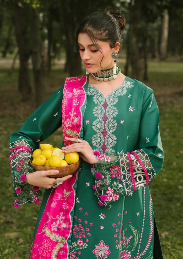 Mahnur Luxury 25 D 02 A Ara Dahlia Lawn Collection - Image 3