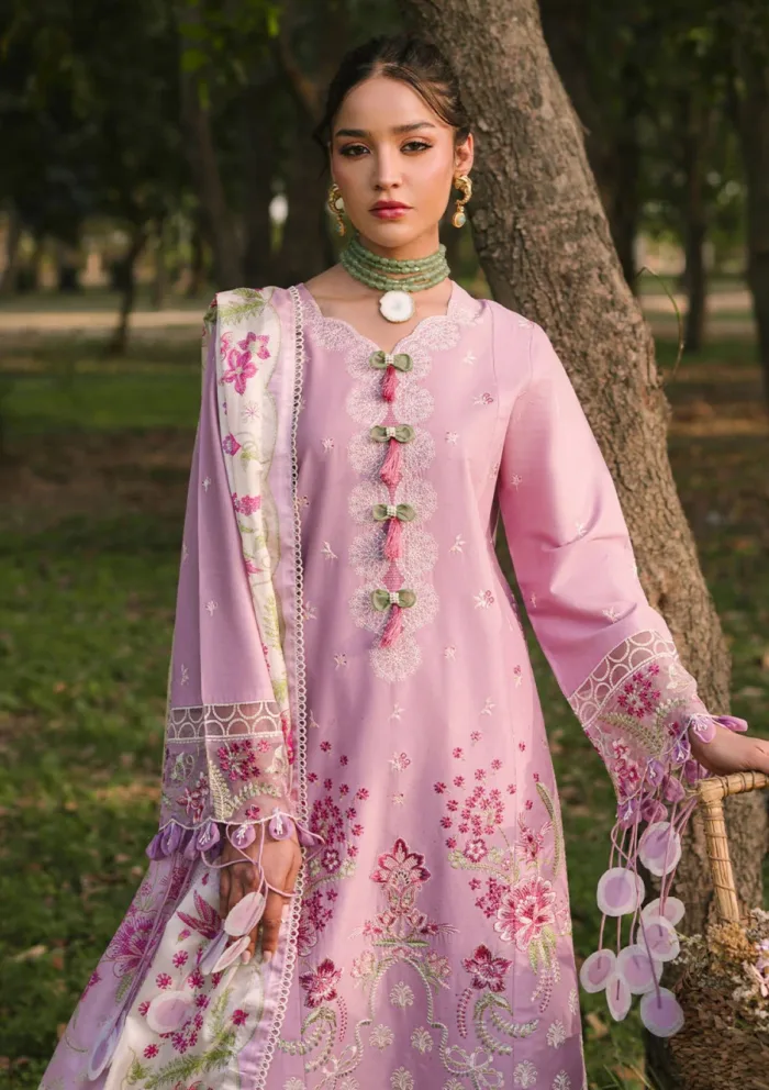 Mahnur Luxury 25 D 02 B Rosa Dahlia Lawn Collection - Image 2