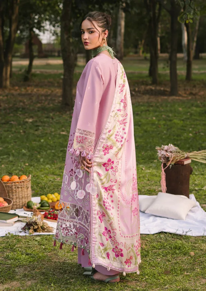 Mahnur Luxury 25 D 02 B Rosa Dahlia Lawn Collection - Image 3