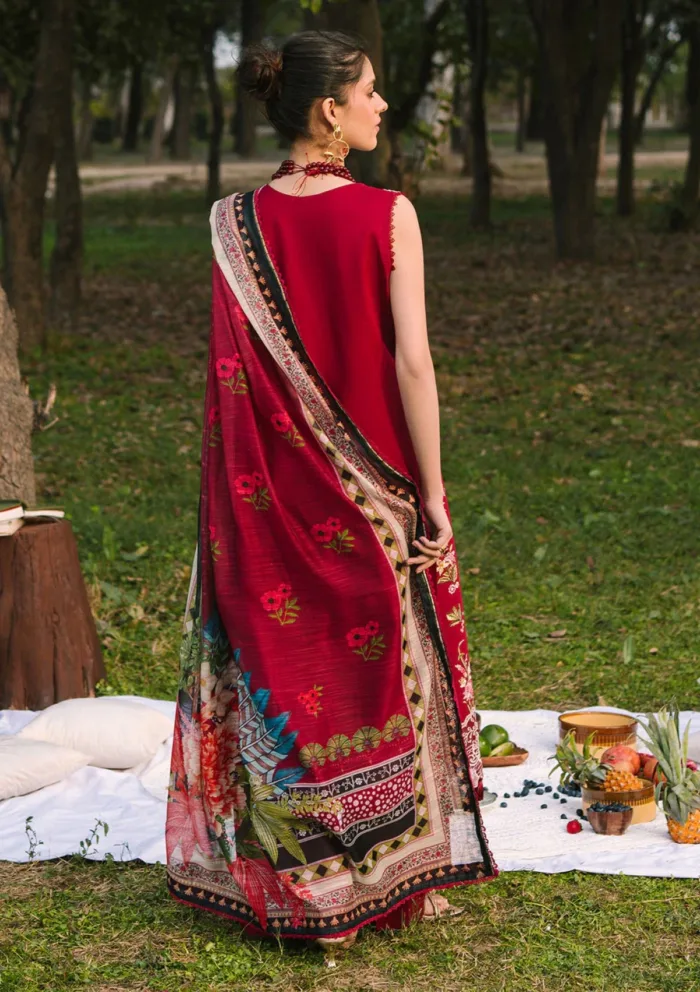 Mahnur Luxury 25 D 05 A Rosina Dahlia Lawn Collection - Image 2