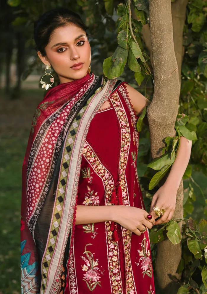 Mahnur Luxury 25 D 05 A Rosina Dahlia Lawn Collection - Image 3