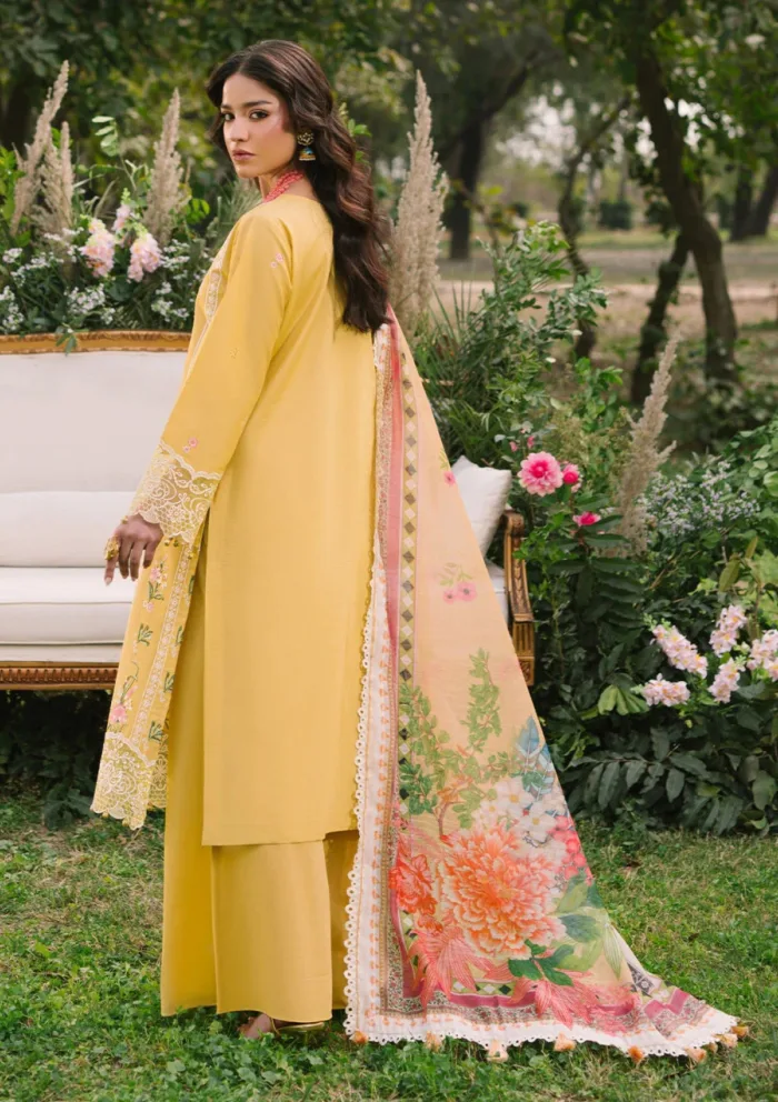 Mahnur Luxury 25 D 05 B Lya Dahlia Lawn Collection - Image 2
