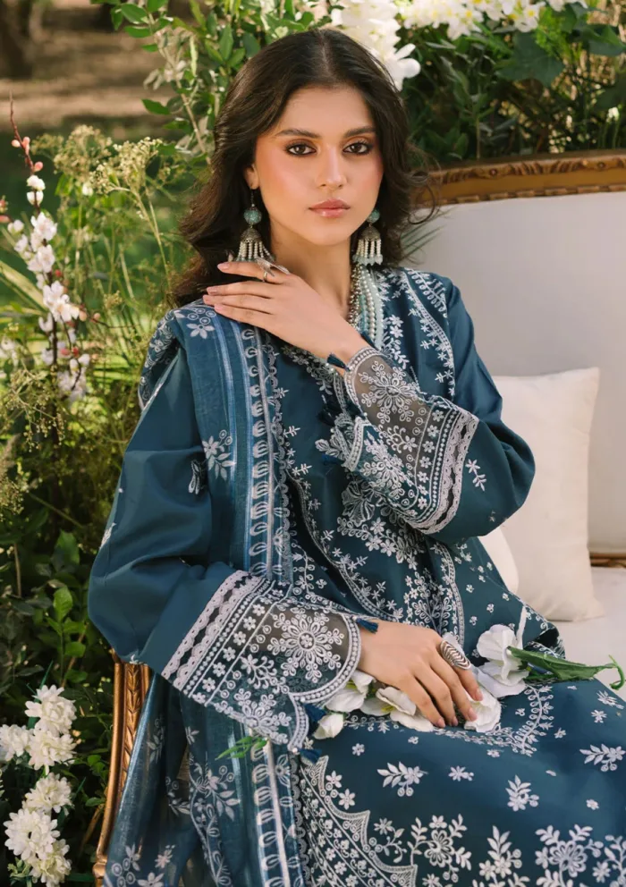 Mahnur Luxury 25 D 06 Bella Dahlia Lawn Collection - Image 4