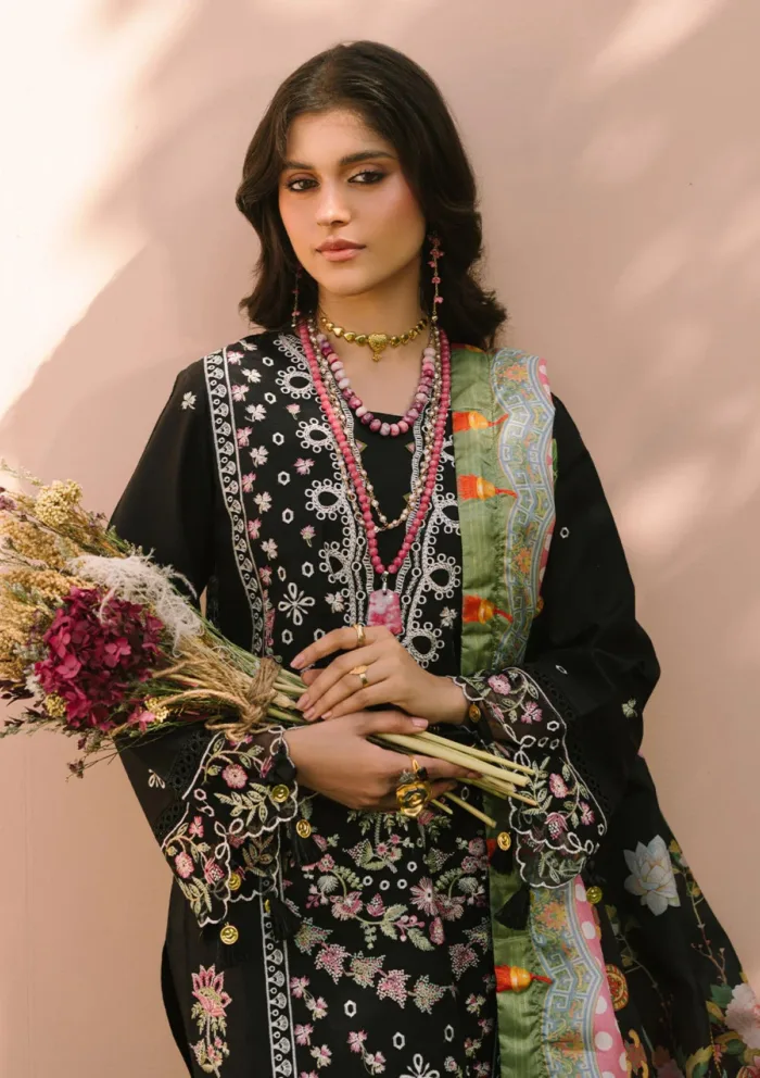Mahnur Luxury 25 D 07 B Aurora Dahlia Lawn Collection - Image 3