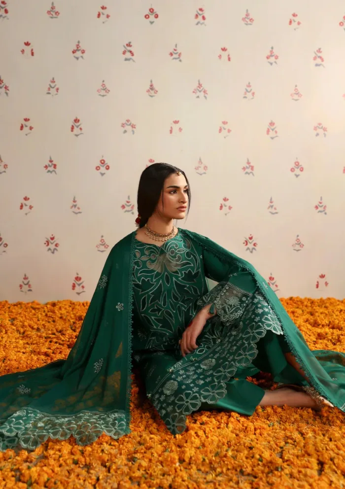 Mahnur MA25 01 Palwasha Aangan Luxury Lawn Collection - Image 5