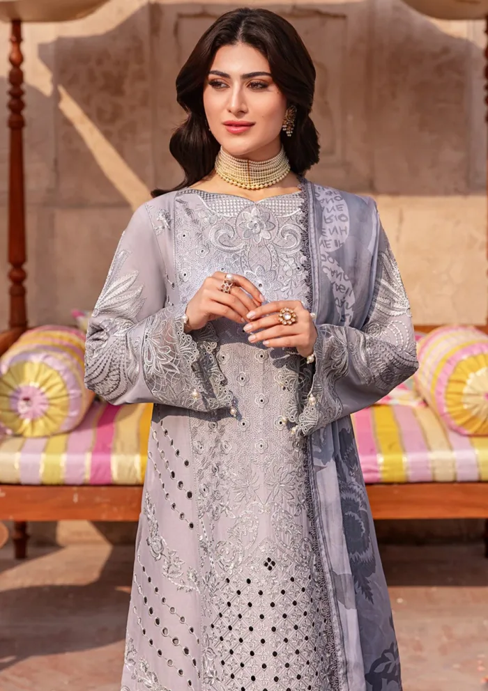 Mahnur MHJ 04 Maeve Husn e Jahan Luxury Lawn Collection - Image 2
