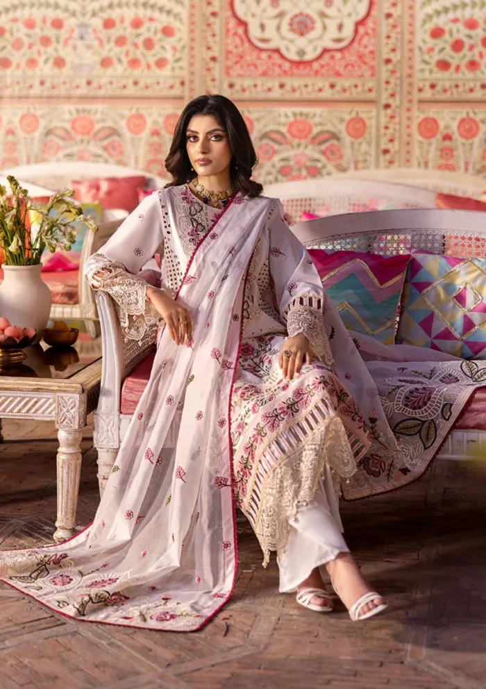 Mahnur MHJ 06 Eileen Husn e Jahan Luxury Lawn Collection - Image 5