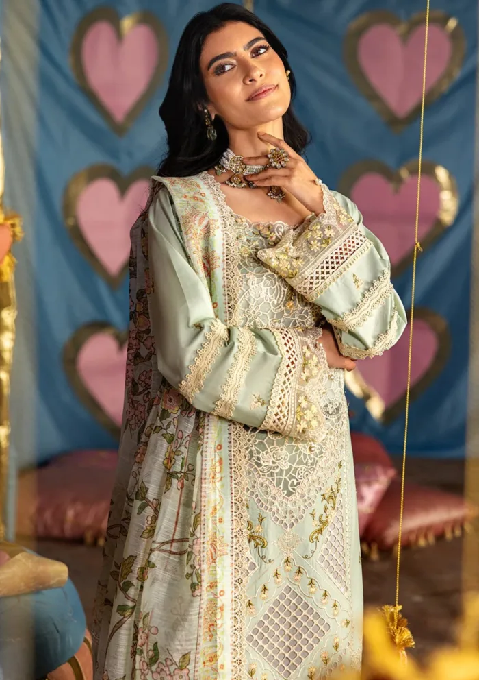 Mahnur MHJ 07 Amalia Husn e Jahan Luxury Lawn Collection - Image 2