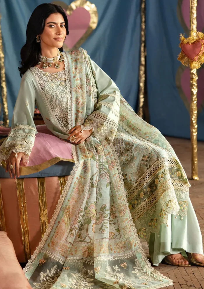 Mahnur MHJ 07 Amalia Husn e Jahan Luxury Lawn Collection - Image 4