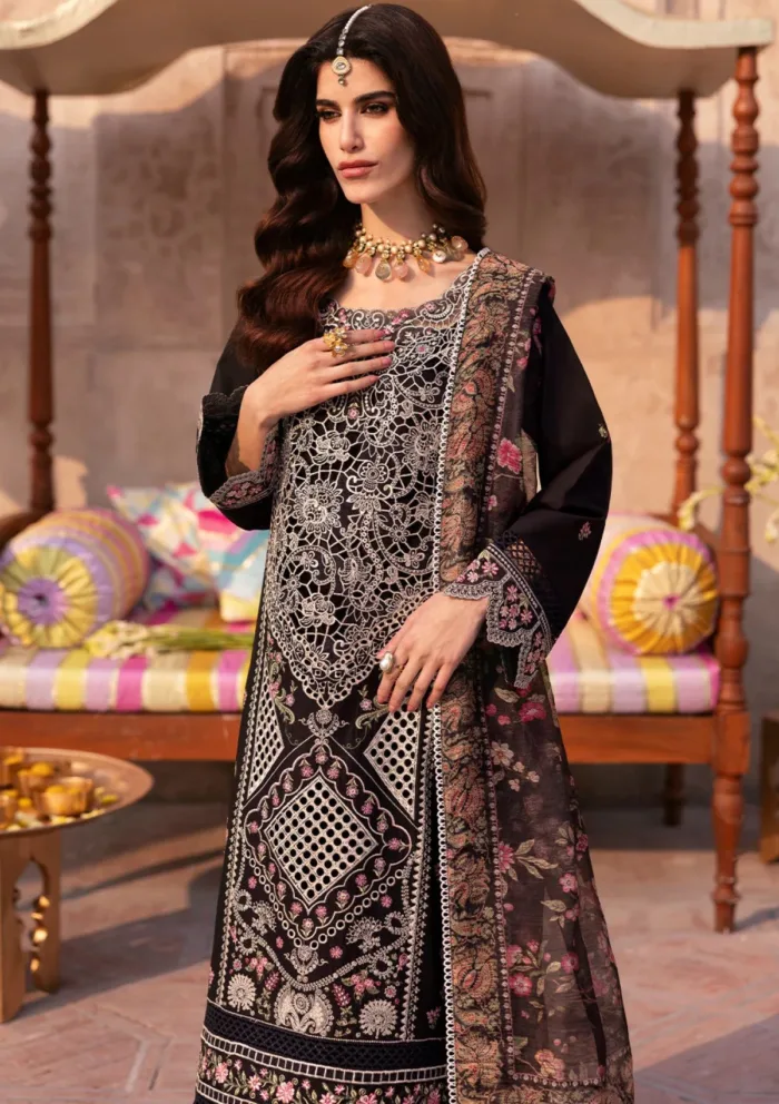 Mahnur MHJ 08 Irene Husn e Jahan Luxury Lawn Collection - Image 2