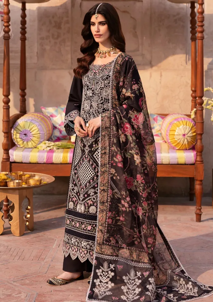 Mahnur MHJ 08 Irene Husn e Jahan Luxury Lawn Collection - Image 4