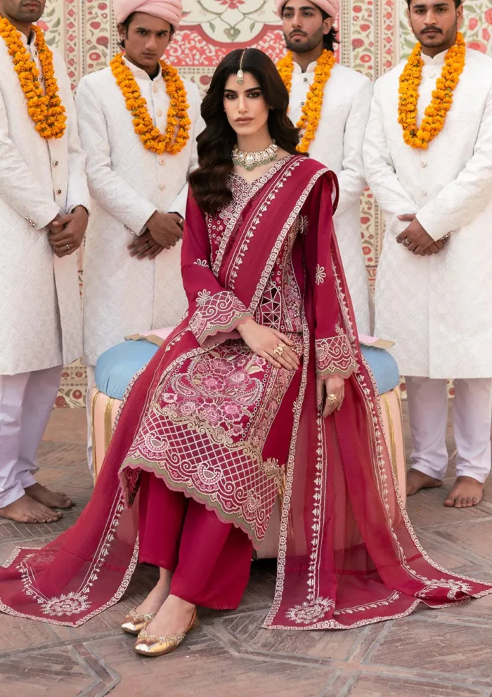 Mahnur MHJ 09 Leyla Husn e Jahan Luxury Lawn Collection - Image 4