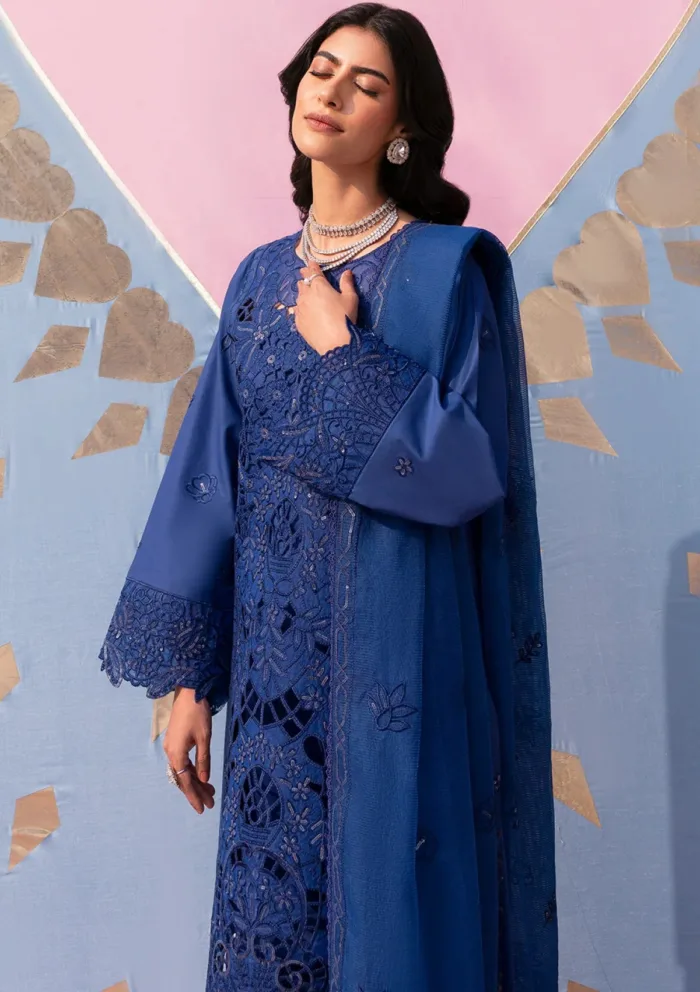 Mahnur MHJ 12 Esme Husn e Jahan Luxury Lawn Collection - Image 2