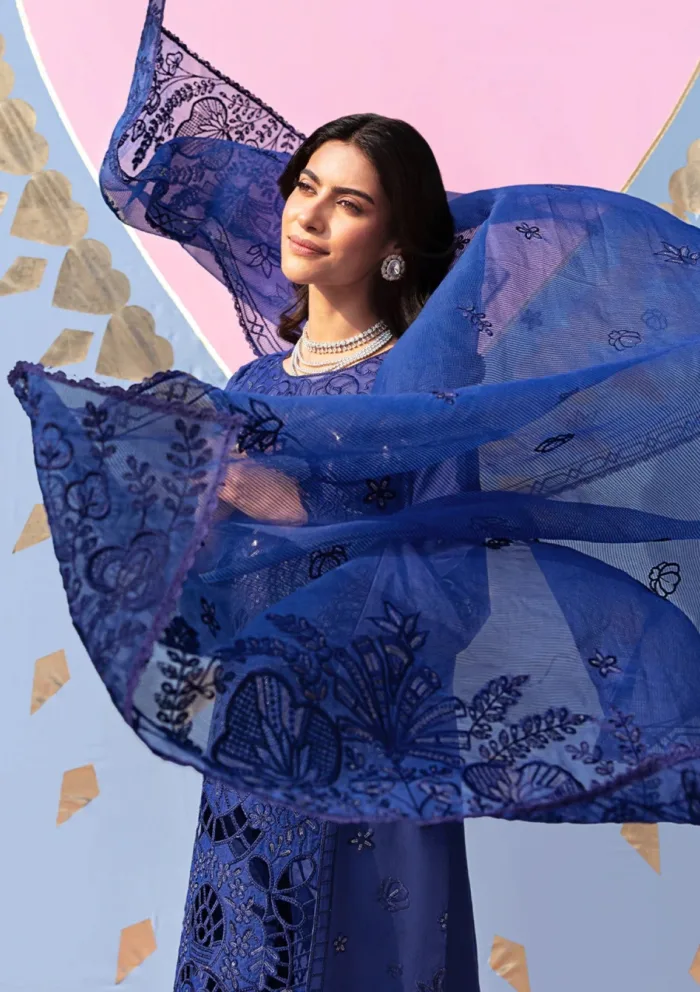 Mahnur MHJ 12 Esme Husn e Jahan Luxury Lawn Collection - Image 4