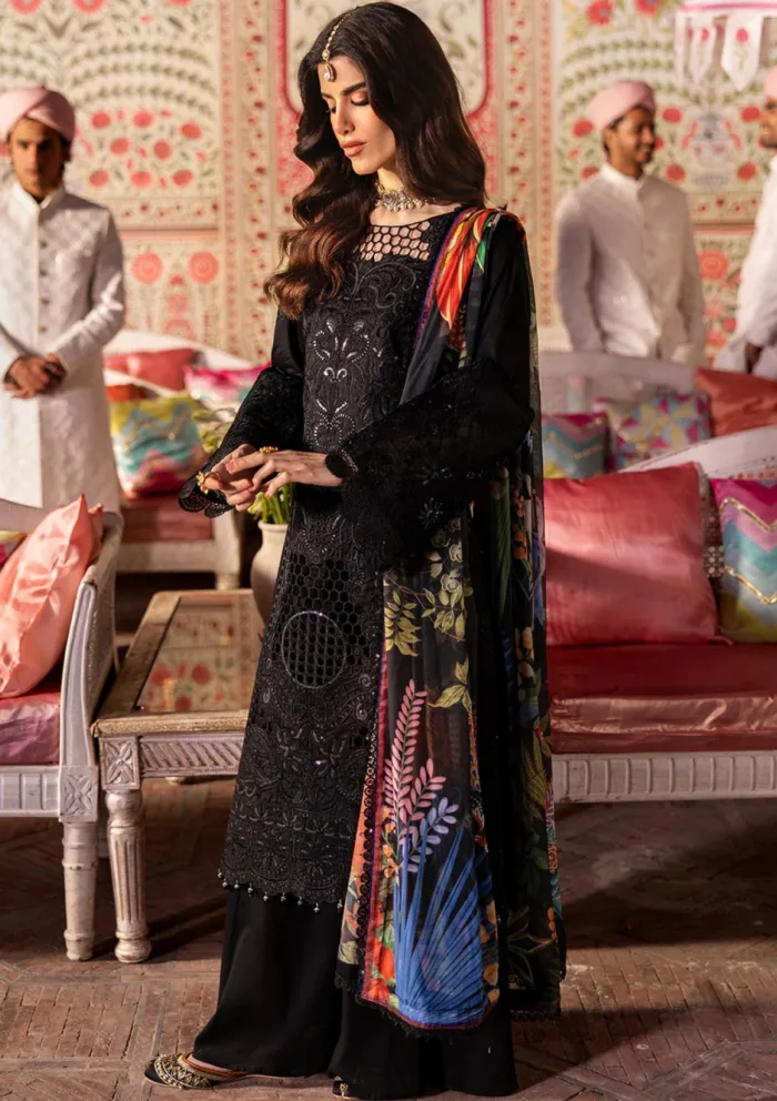Mahnur MHJ 13 Aaina Husn e Jahan Luxury Lawn Collection - Image 4