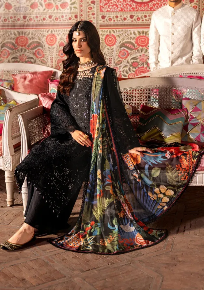 Mahnur MHJ 13 Aaina Husn e Jahan Luxury Lawn Collection - Image 5