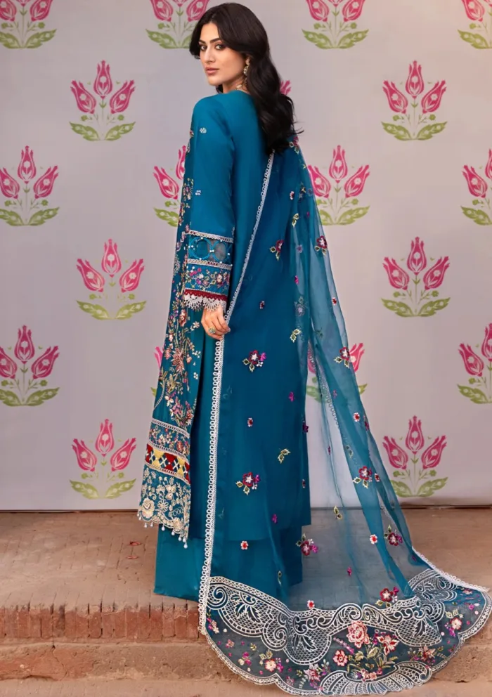 Mahnur MHJ 14 Renee Husn e Jahan Luxury Lawn Collection - Image 3