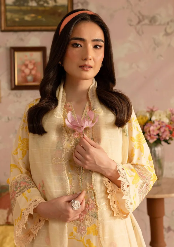 Mahnur Printkari Edit ML25 03 Leila Luxury Lawn Collection - Image 2
