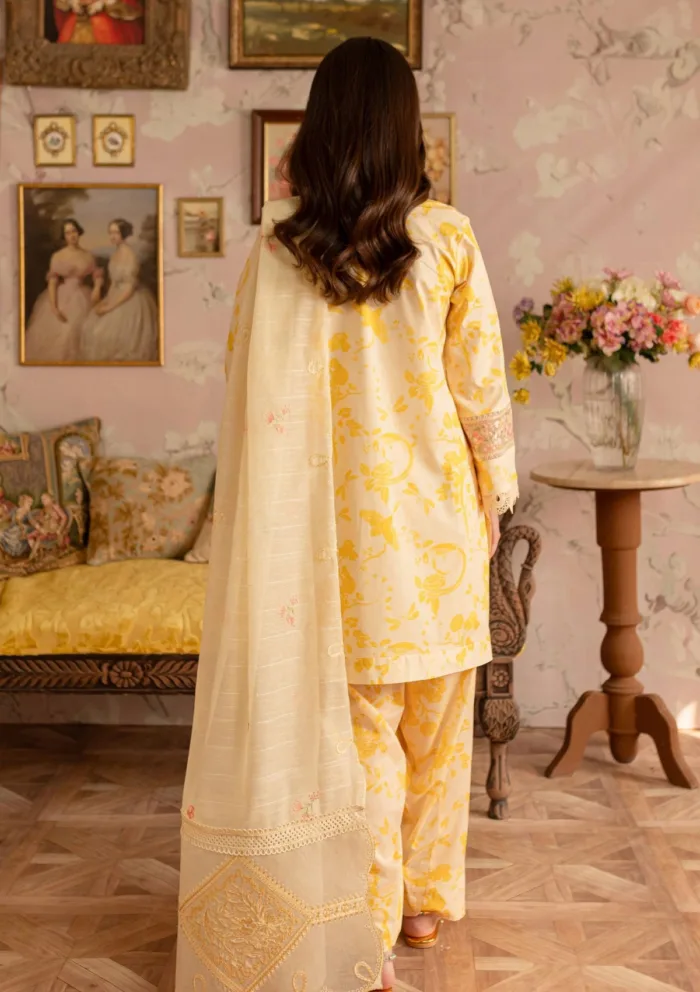 Mahnur Printkari Edit ML25 03 Leila Luxury Lawn Collection - Image 3