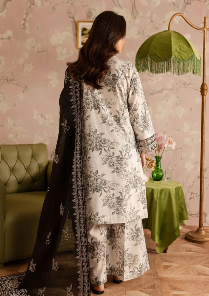Mahnur Printkari Edit ML25 06 Leila Luxury Lawn Collection - Image 2