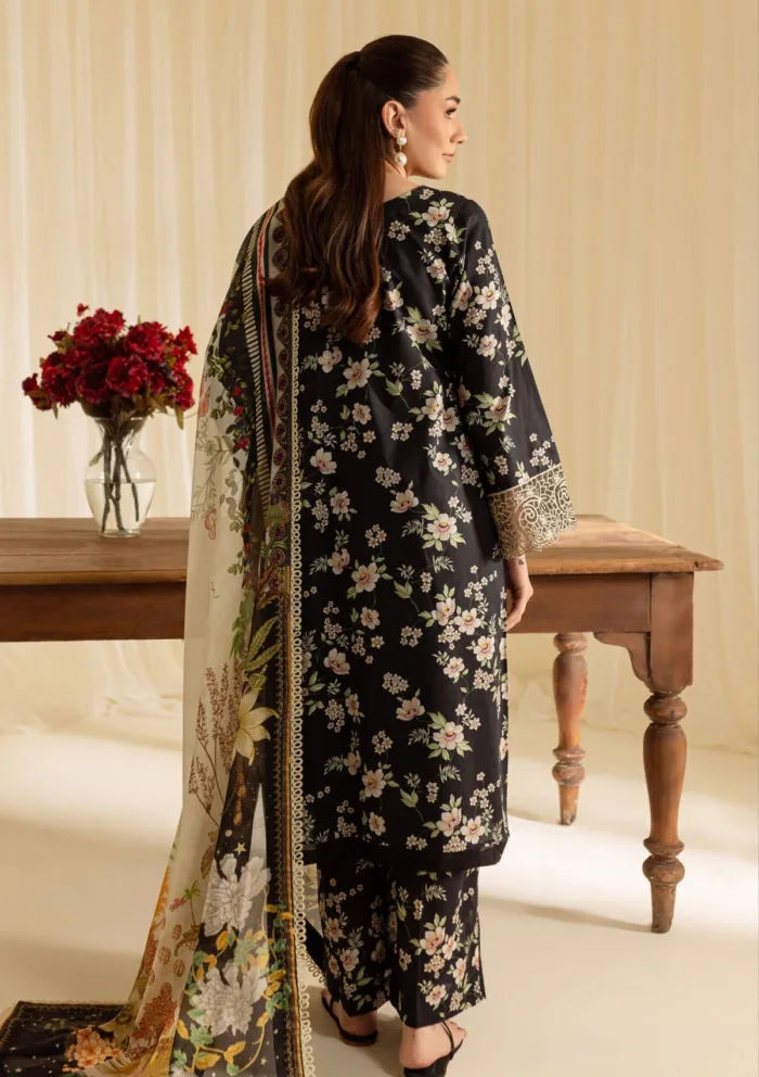 Mahnur Printkari Edit ML25 12 Leila Luxury Lawn Collection - Image 2