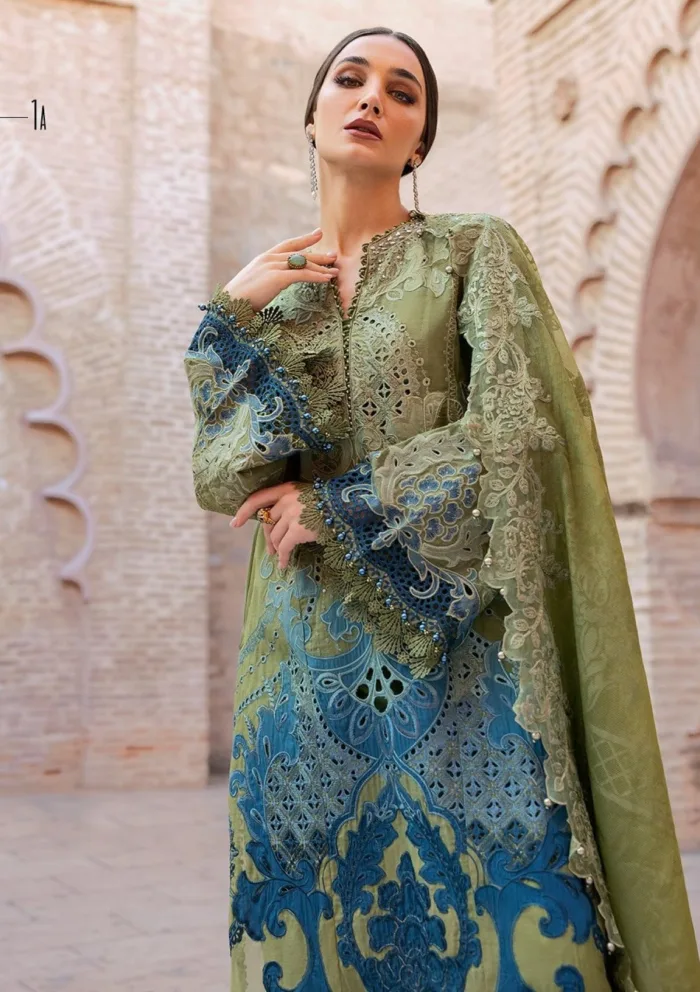 Maria B MBV25 1A Voyage Luxe Luxury Lawn Collection - Image 2