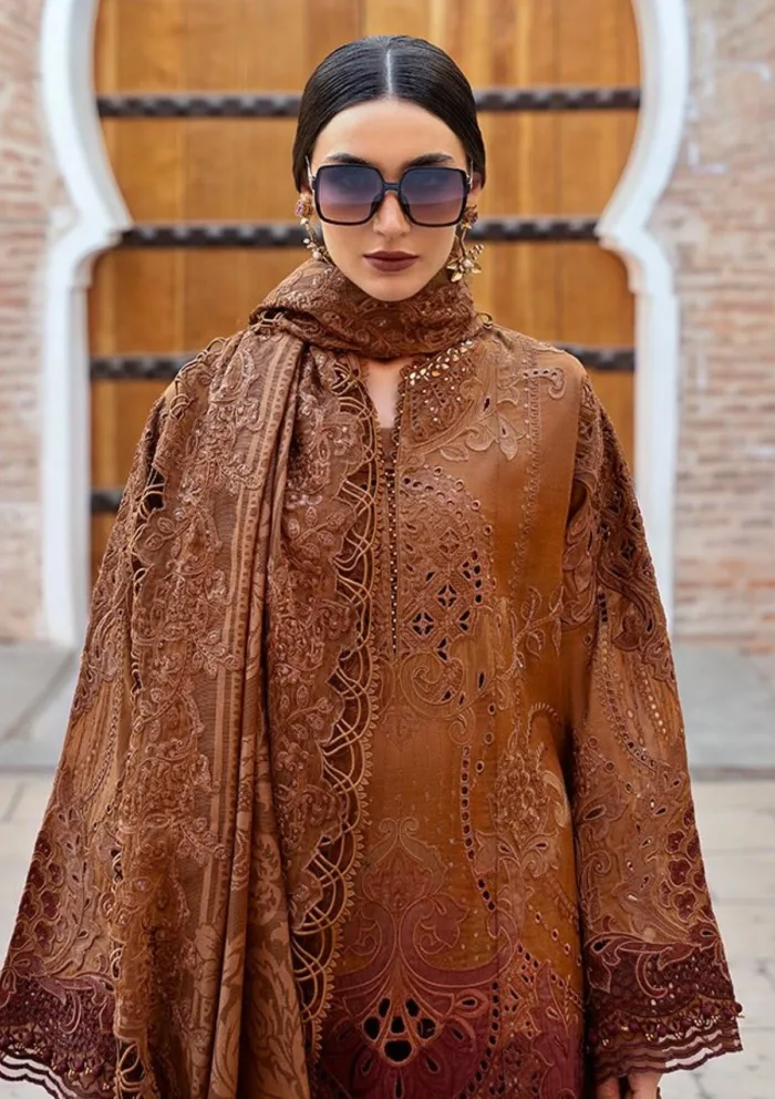 Maria B MBV25 1B Voyage ƒLuxe Luxury Lawn Collection - Image 4