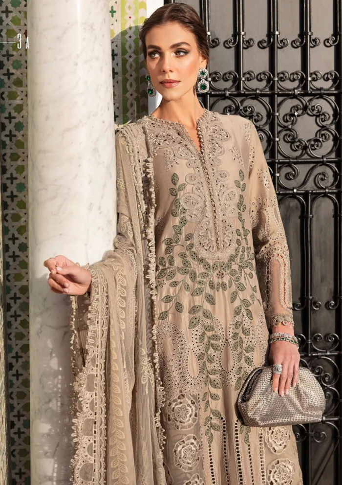 Maria B MBV25 3A Voyage ƒLuxe Luxury Lawn Collection - Image 3