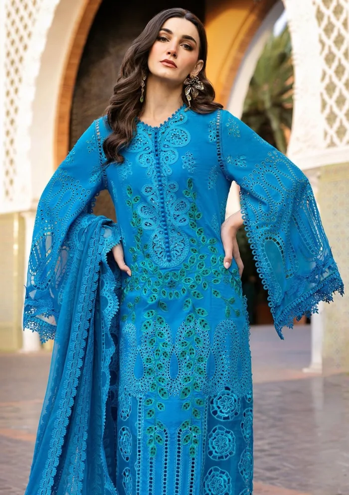 Maria B MBV25 3B Voyage ƒLuxe Luxury Lawn Collection - Image 3