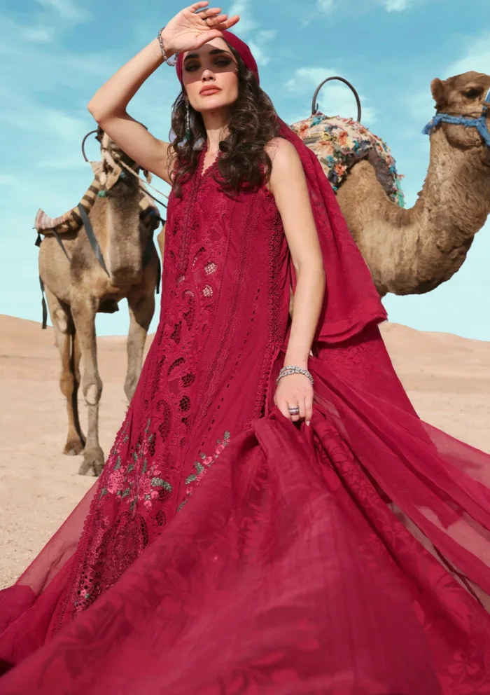 Maria B MBV25 4A Voyage ƒLuxe Luxury Lawn Collection - Image 4