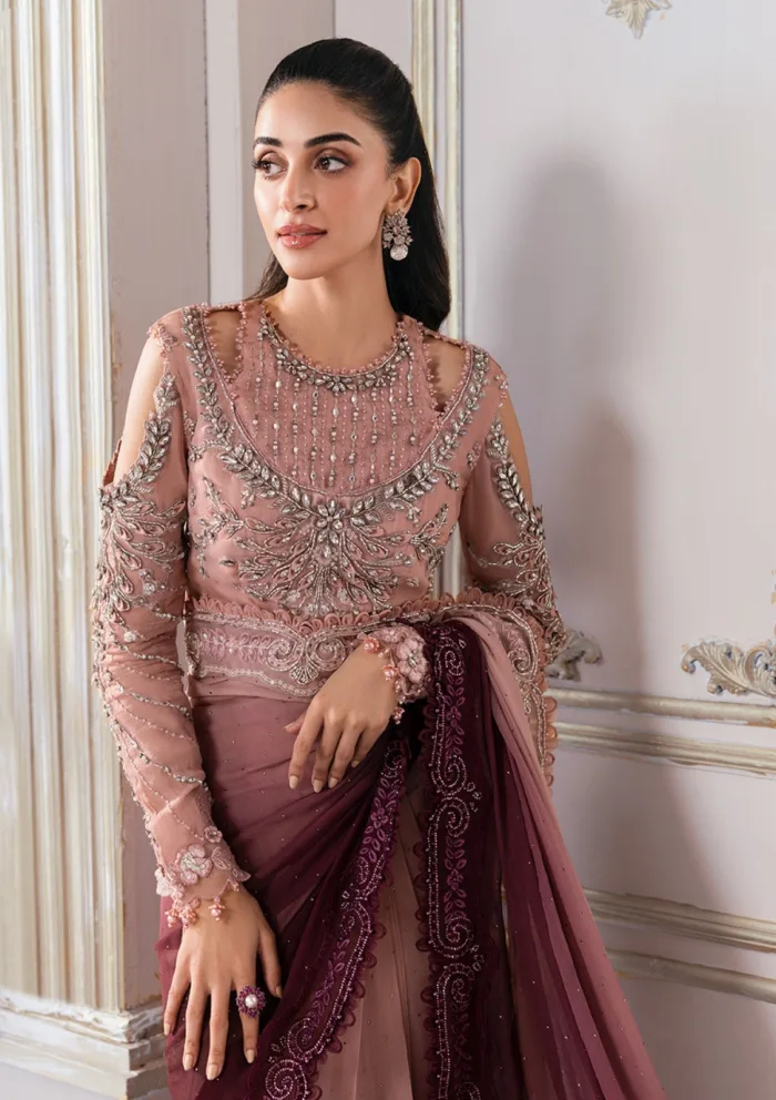 Maria B MME 01 Mbroidered Unstitched Edition 25 Luxury Lawn Collection - Image 3