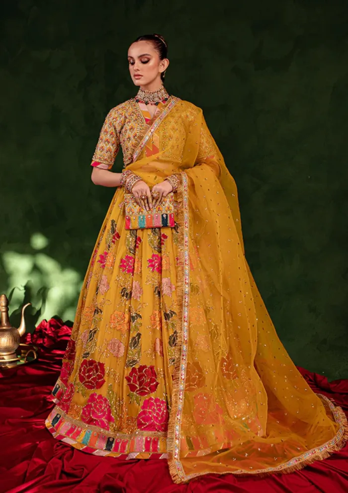 Maria Osama Khan Salma Sitara -CHAMBELI Luxury Lawn Collection - Image 2