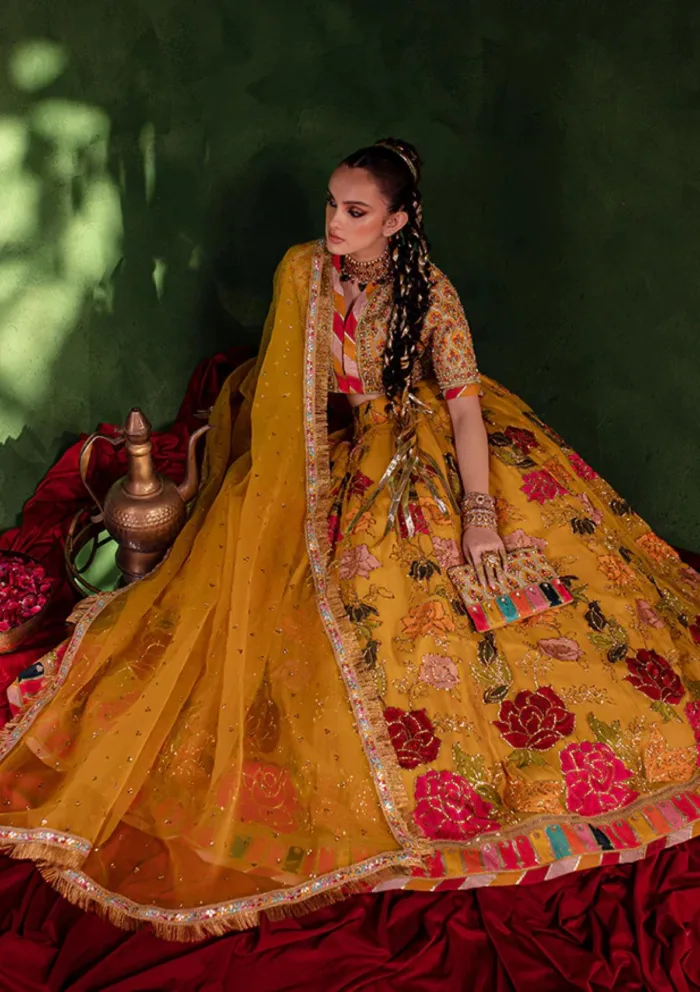 Maria Osama Khan Salma Sitara -CHAMBELI Luxury Lawn Collection - Image 3