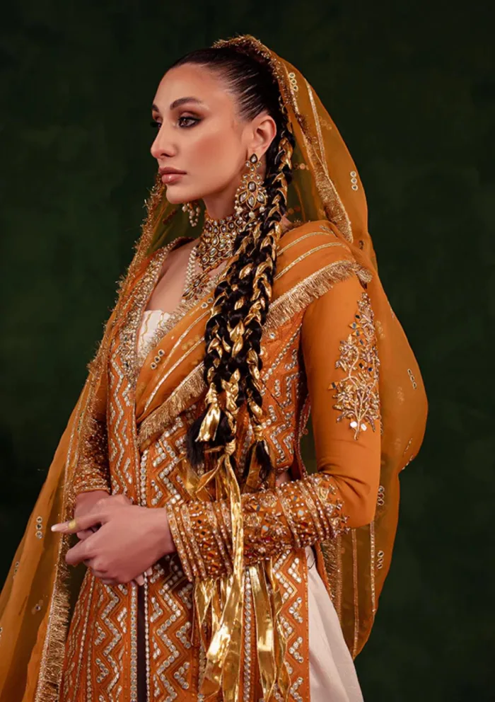 Maria Osama Khan Salma Sitara -HIJR Luxury Lawn Collection - Image 3