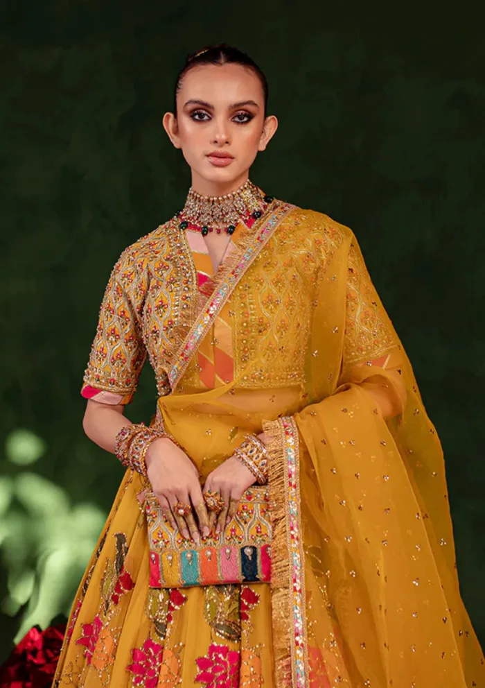 Maria Osama Khan Salma Sitara -CHAMBELI Luxury Lawn Collection - Image 4