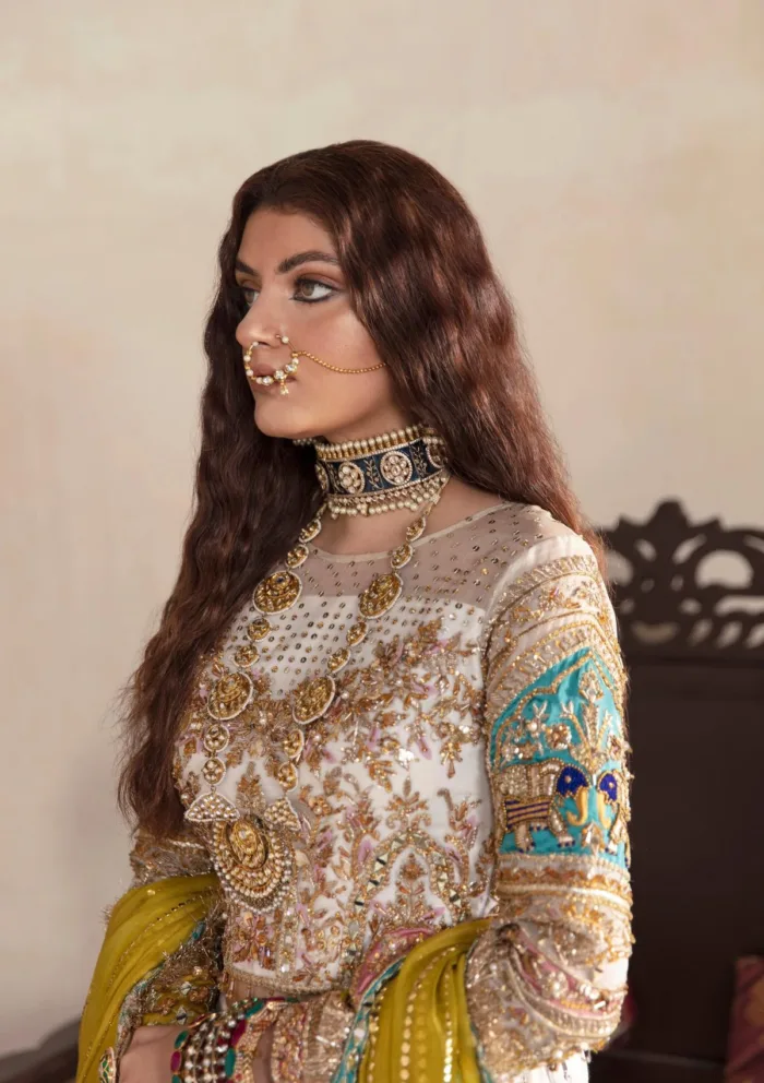 Maria Osama Khan Jahan Ara Virsa Luxury Lawn Collection - Image 4