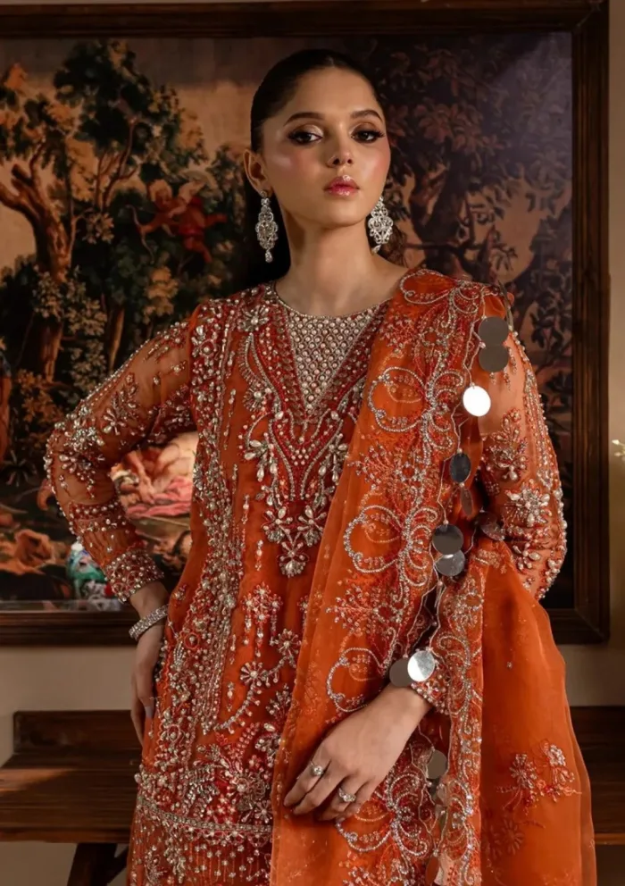 Maria Osama Khan Wedding Gulnaar Lamhay Luxury Lawn Collection - Image 2