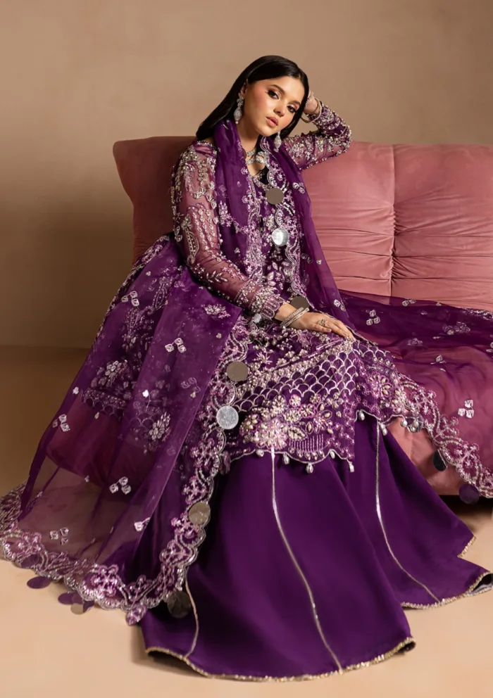 Maria Osama Khan Wedding Sheesham Lamhay Luxury Lawn Collection - Image 3