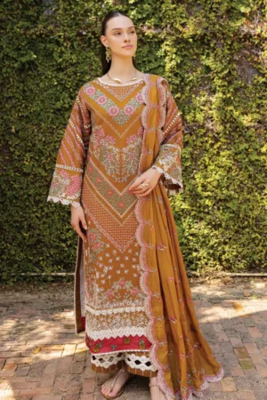 Marjjan Unstitched 25 MLL 01 A MUSTARD