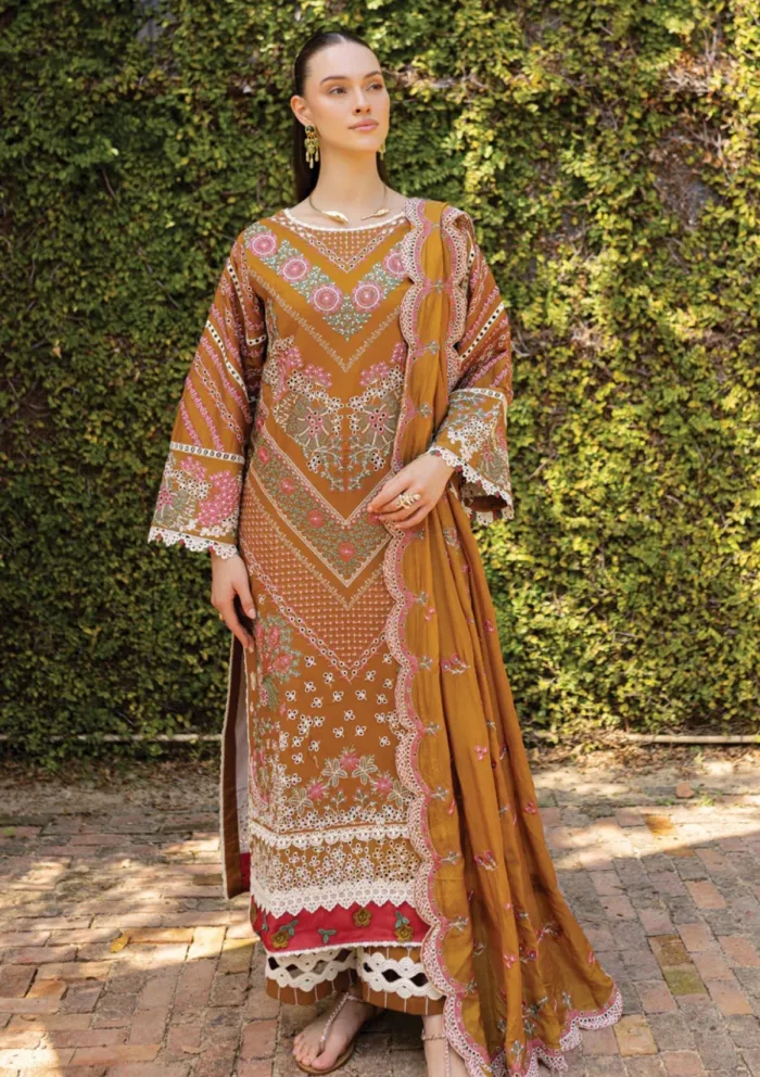 Marjjan Unstitched 25 MLL 01 A MUSTARD