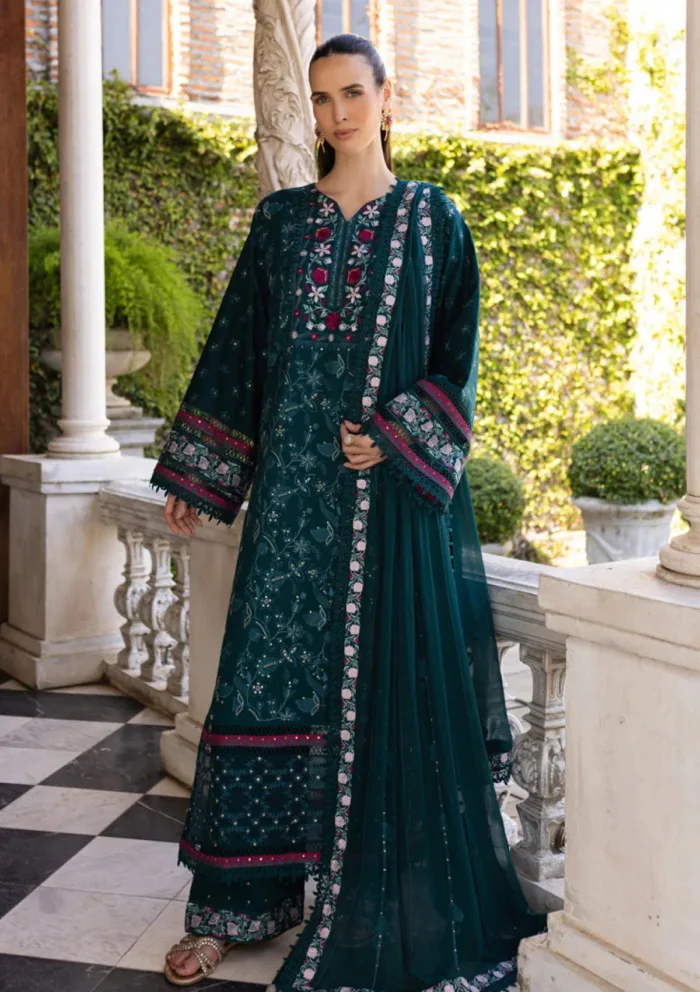 Marjjan Unstitched 25 MLL 03 B GREEN